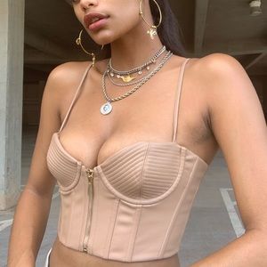 NUDE BUSTIER